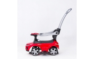 Ride-on car with handle - 614R - rubber wheels -RED