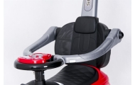 Ride-on car with handle - 614R - rubber wheels -RED