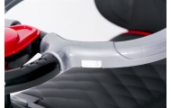 Ride-on car with handle - 614R - rubber wheels -RED