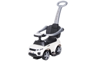 Ride-on car with handle - 614R - rubber wheels - WHITE
