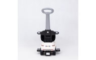 Ride-on car with handle - 614R - rubber wheels - WHITE