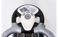 Ride-on car with handle - 614R - rubber wheels - WHITE