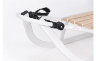 Sled metal with  handle to push - KUBUŚ - GREY