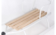 Sled metal with  handle to push - KUBUŚ - GREY