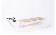 Sled metal with  handle to push - KUBUŚ - GREY