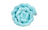 Lovytės apsauga - BRAID - P02-0554 - VELVET - Šviesiai mėlynas - dydis 230 cm