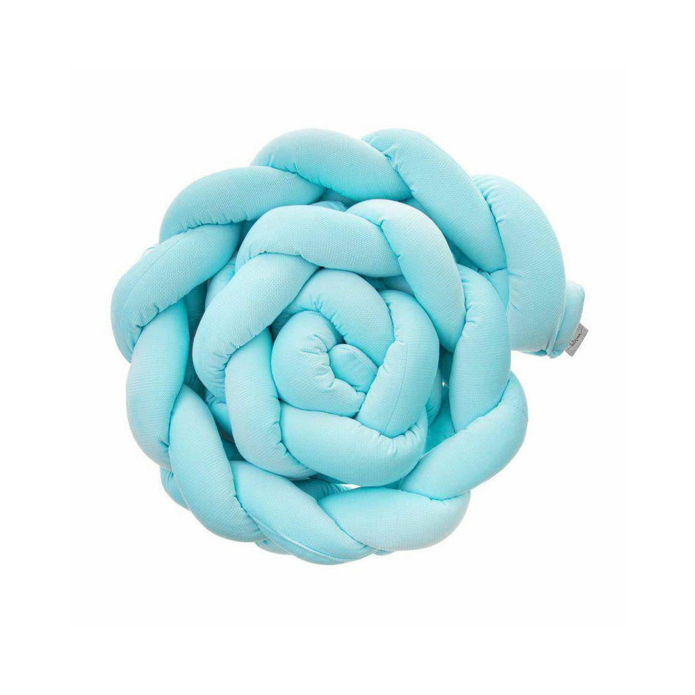 Lovytės apsauga - BRAID - P02-0554 - VELVET - Šviesiai mėlynas - dydis 230 cm