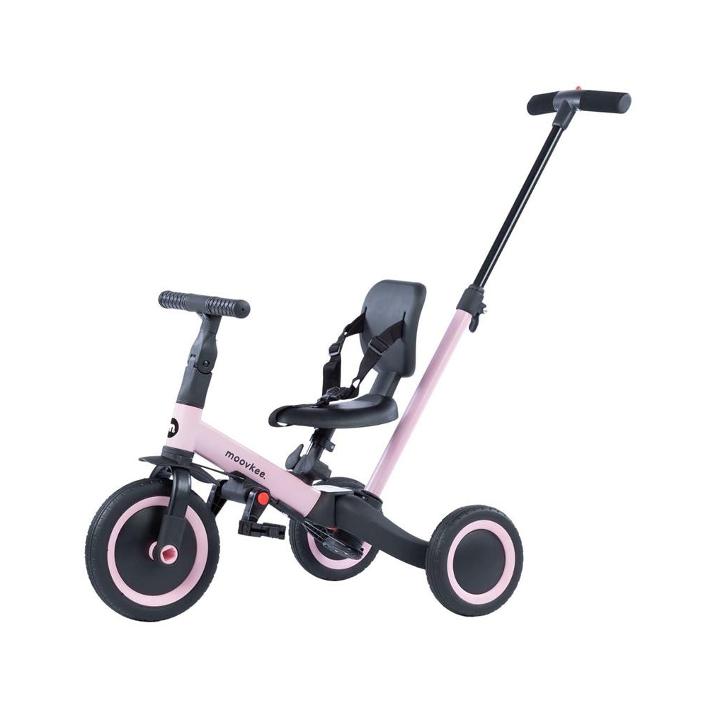 Tricycle - Balance Bike - 6in1 -  MIKE - SWEET PINK - MOOVKEE