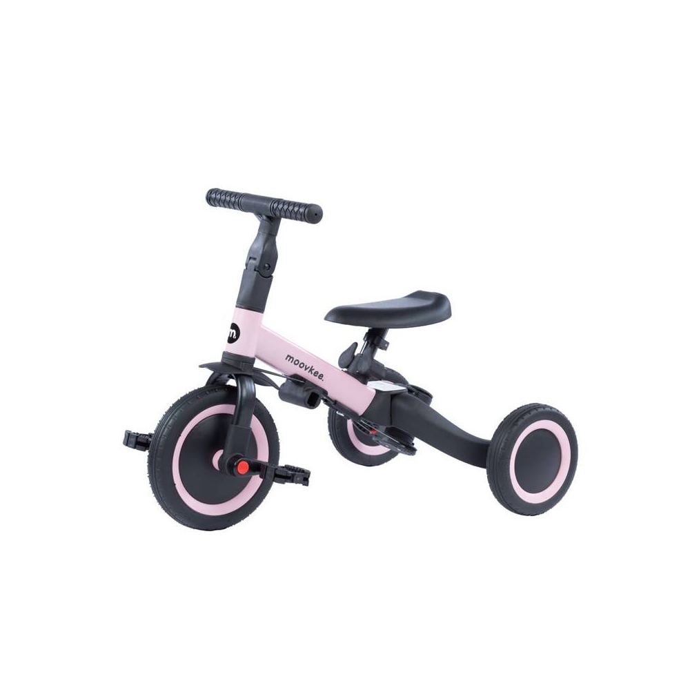 Tricycle - Balance Bike - 6in1 -  MIKE - SWEET PINK - MOOVKEE