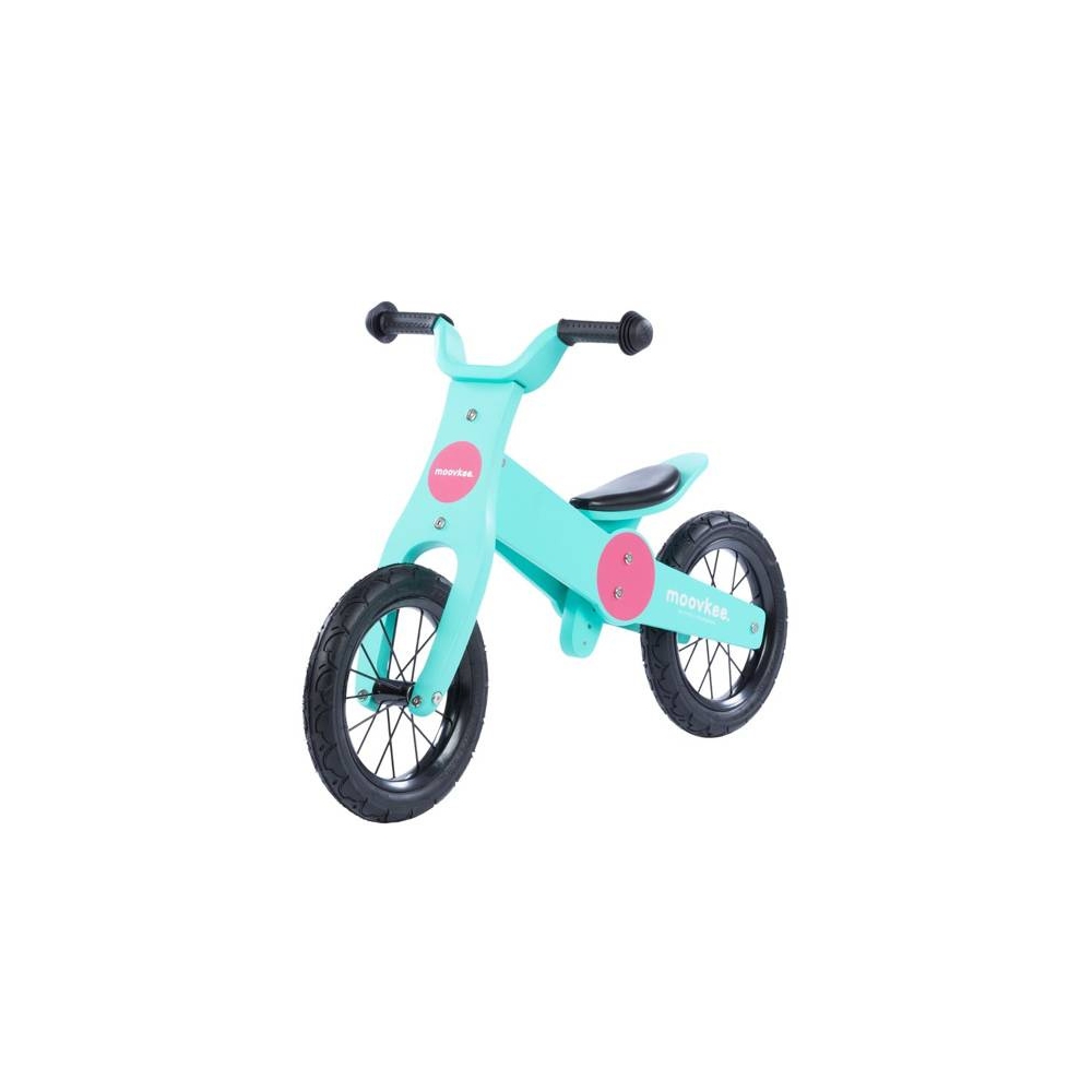 Balance Bike - Wooden - 0C074 - JACK - SWEET PINK & BABY BLUE - MOOVKEE