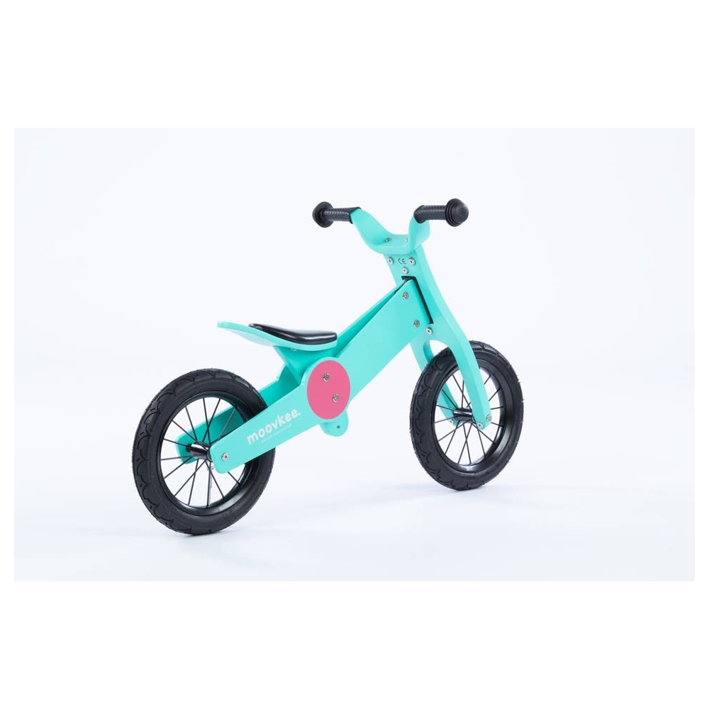 Balansinis dviratis - medinis - 0C074 - JACK - SWEET PINK & BABY BLUE - MOOVKEE