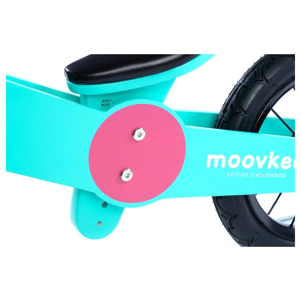 Balance Bike - Wooden - 0C074 - JACK - SWEET PINK & BABY BLUE - MOOVKEE