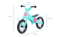 Balance Bike - Wooden - 0C074 - JACK - SWEET PINK & BABY BLUE - MOOVKEE