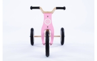 Tricycle - Balance Bike - Wooden - 2in1 - 0C075 - JANE - NATURAL WOOD & SWEET PINK - MOOVKEE.