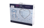 Blanket - TB0394 - SHELL- size 80x100 - BLUE