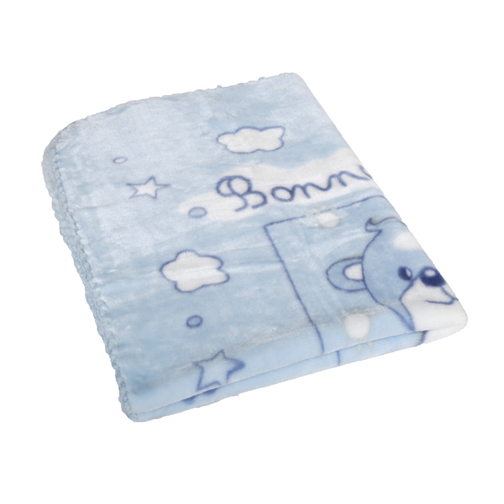 Blanket - TB0394 - SHELL- size 80x100 - BLUE
