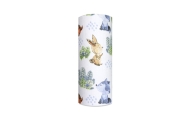 Diaper - 26353- TETRA PRINT - EGA - JEŻ I LIS - BLUE - size 70x80 cm