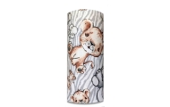 Sauskelnės - 24953 - FLANEL PRINT - EGA - SAFARI - GREY - dydis 70x80 cm