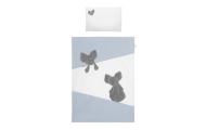 Cover set -  2 pcs - 120x90, 40x60 - MYSZKI - P02-0095 - BLUE