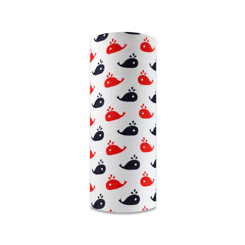 Sauskelnės - 19652 - TETRA PRINT - EGA - MERRY - NAVY BLUE/RED - dydis 60x80 cm