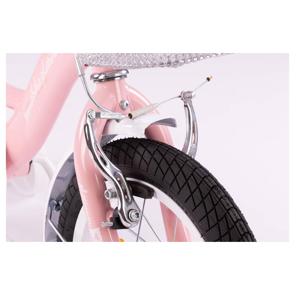 Bicycle - XXV- TOMABIKE 14"  - PLATINUM -  LIGHT PINK
