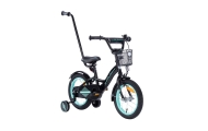 Dviratis - XXV- TOMABIKE 14" - PLATINUM - BLACK / TURKUS