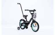 Dviratis - XXV- TOMABIKE 14" - PLATINUM - BLACK / TURKUS
