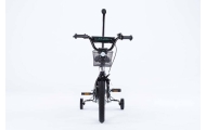 Dviratis - XXV- TOMABIKE 14" - PLATINUM - BLACK / TURKUS