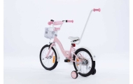 Dviratis - XXV - TOMABIKE 16" - PLATININIS - ŠVIESIAI ROŽINIS