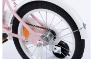 Dviratis - XXV - TOMABIKE 16" - PLATININIS - ŠVIESIAI ROŽINIS