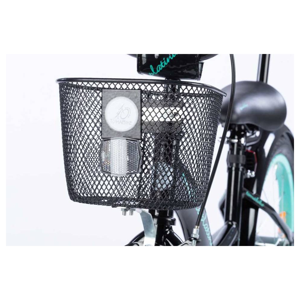 Bicycle - XXV - TOMABIKE 18"  - PLATINUM - BLACK / TURKUS