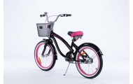 Dviratis - XXIII - TOMABIKE 18" - CRUISER - JUODA / ROŽINĖ