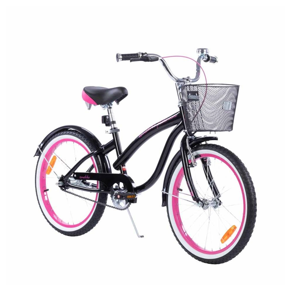 Dviratis - XXIII - TOMABIKE 20" - CRUISER - JUODA / ROŽINĖ