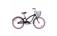 Dviratis - XXIII - TOMABIKE 20" - CRUISER - JUODA / ROŽINĖ