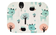 Sauskelnės - 22676 - FLANEL PRINT - EGA - JELONEK - BALTOS - dydis 70x80 cm