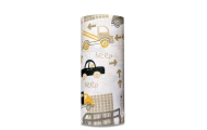 Diaper - 24922 - TETRA PRINT - EGA - CARS IN TOWN - YELLOW - size 70x80 cm