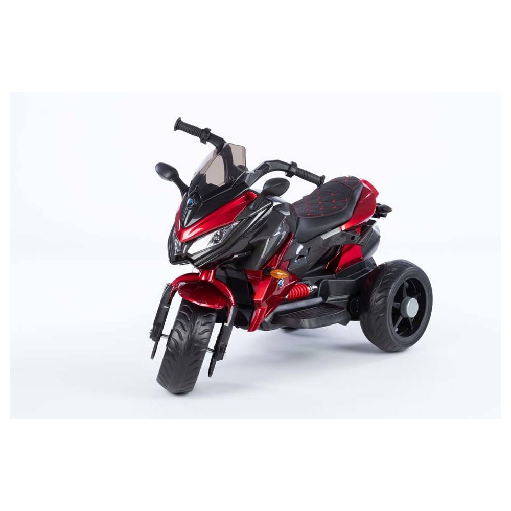 Battery Motorbike  - 12V  - lacquered - 5188 - wheels EVA - RED