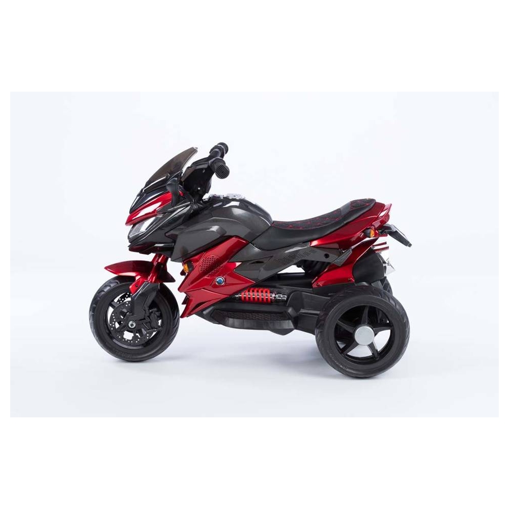 Battery Motorbike  - 12V  - lacquered - 5188 - wheels EVA - RED