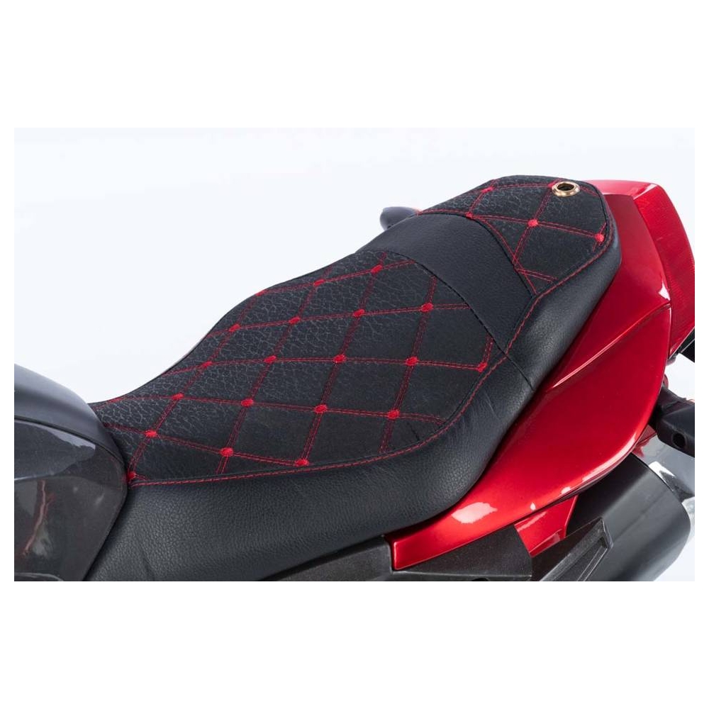 Battery Motorbike  - 12V  - lacquered - 5188 - wheels EVA - RED