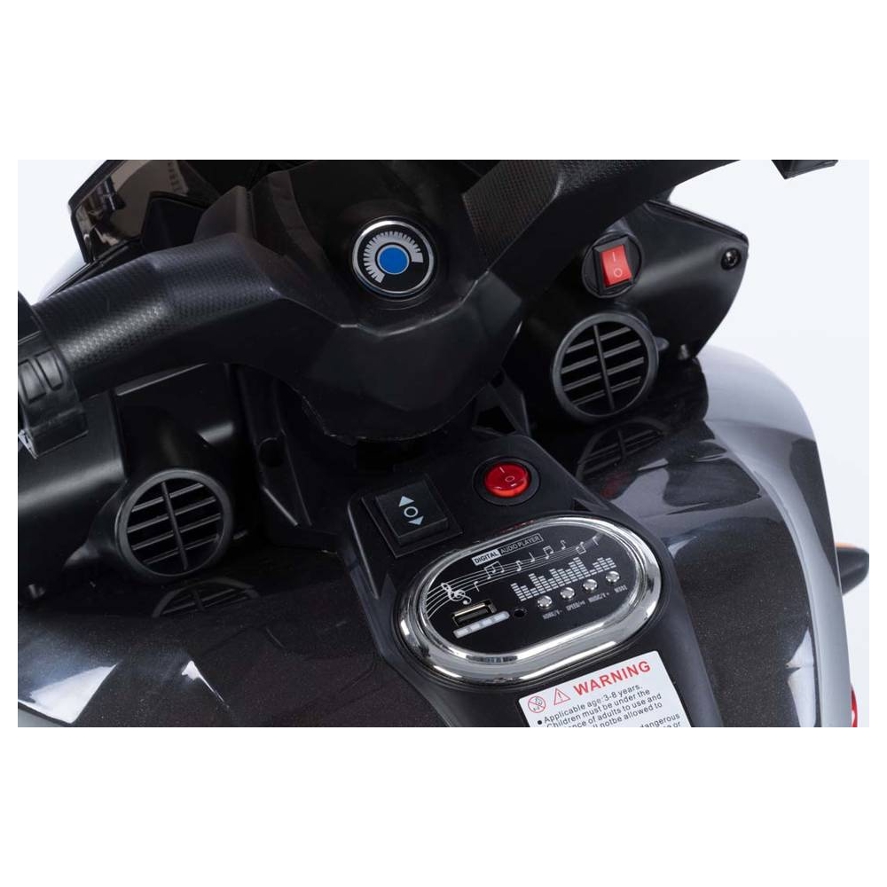 Battery Motorbike  - 12V  - lacquered - 5188 - wheels EVA - RED