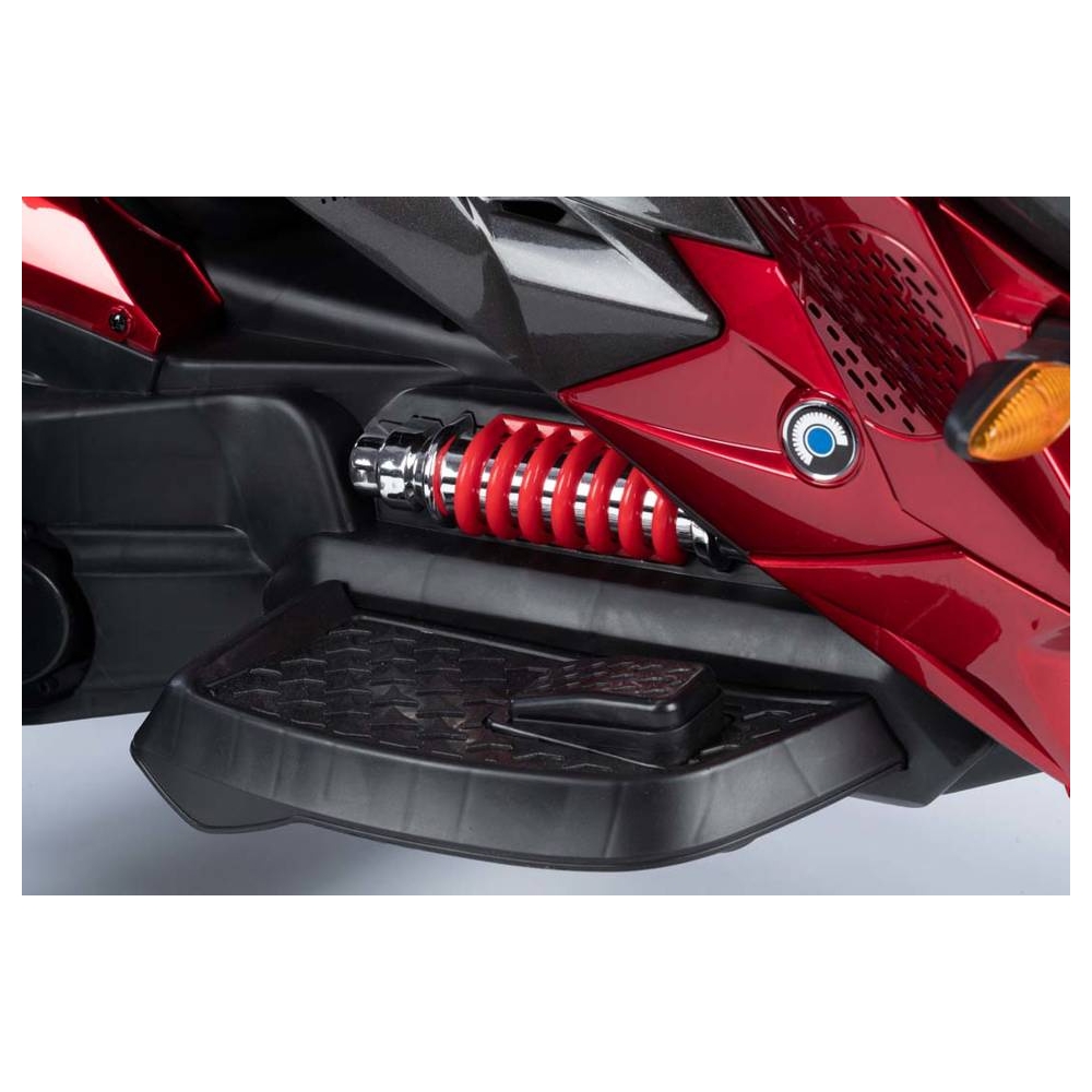 Battery Motorbike  - 12V  - lacquered - 5188 - wheels EVA - RED