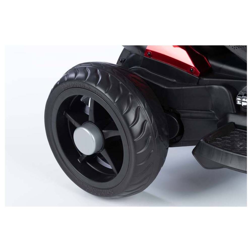 Battery Motorbike  - 12V  - lacquered - 5188 - wheels EVA - RED