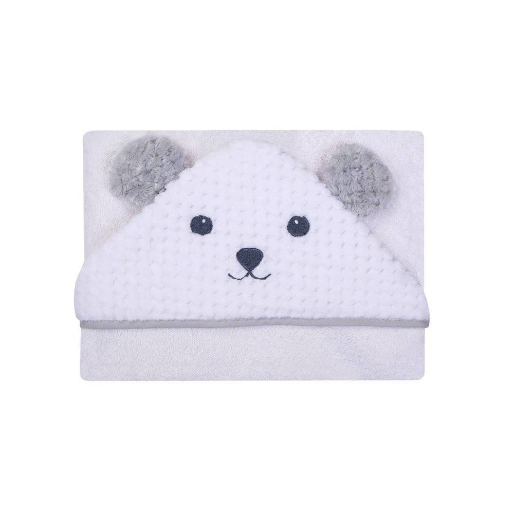 Bathing cover - 322 - TERRY - SOFT/CORAL  - MIŚ - size 100x100 - WHITE