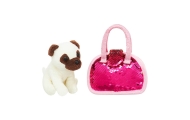 Pliušinis žaislas - 84385 / 43854 - DOGGIE su blizgučiais - dydis 11 cm