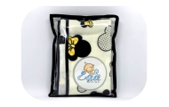 Swaddling blanket / Diper - 21075 - two-layer - FLANNEL / TETRA - EGA - MINI - YELLOW - size 80x80 cm