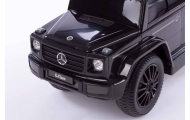 Ride-on car wiht handle - 653 - rubber wheels - eco-leather - MERCEDES G350D - PINK