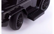 Ride-on car wiht handle - 653 - rubber wheels - eco-leather - MERCEDES G350D - PINK