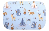 Sauskelnės - 28609 - TETRA PRINT - EGA - INDIAN CAMP - BLUE - dydis 70x80 cm