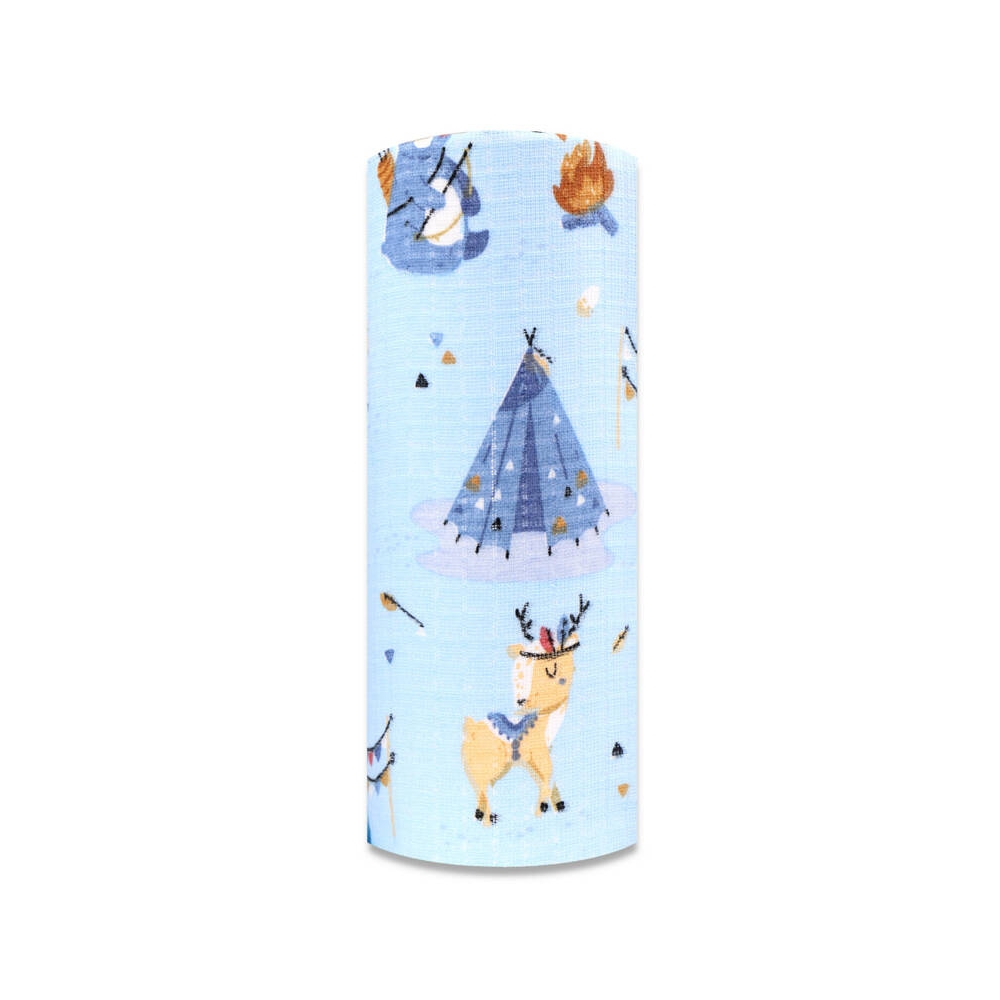 Sauskelnės - 28609 - TETRA PRINT - EGA - INDIAN CAMP - BLUE - dydis 70x80 cm