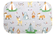 Sauskelnės - 28654 - TETRA PRINT - EGA - INDIAN CAMP - GREY - dydis 70x80 cm